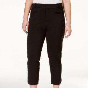 Rachel Roy Cropped Pants Black Women's Plus 20W NWT